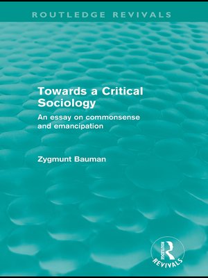cover image of Towards a Critical Sociology (Routledge Revivals)